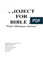 BIBLE PROJECT- PAUL'S M. JOURNEY