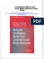 Textbook Network Intelligence Meets User Centered Social Media Networks Reda Alhajj Ebook All Chapter PDF
