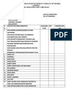 Sample Premob Checklist