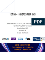 Testing High Speed Fiber Links