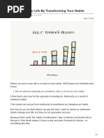 Transform Your Life by Transforming YourHabits