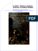 Download textbook Melancholic Habits Burtons Anatomy The Mind Sciences 1St Edition Radden ebook all chapter pdf 