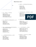 English Tenses Test PDF With Answers Englishtestpdf
