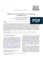 Supply chains and compatibility among components in product design