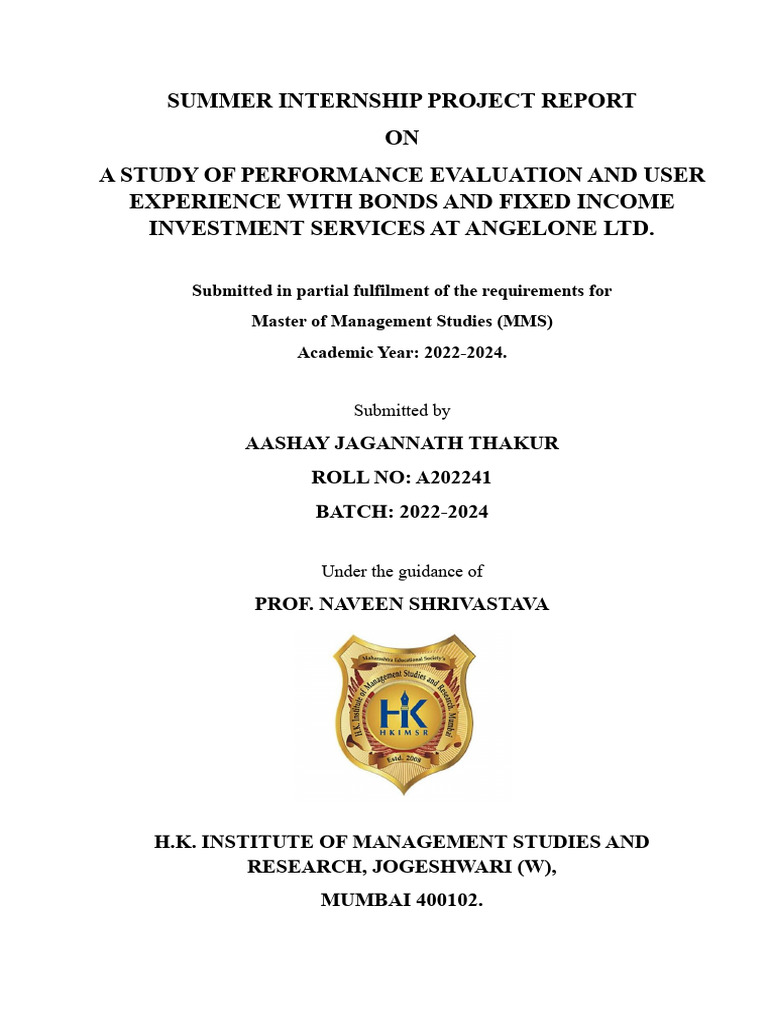 Performance Evaluation of AngelOne Ltd. | PDF | Investing | Qualitative ...