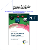 Download textbook Metalloenzymes In Denitrification Applications And Environmental Impacts Isabel Moura ebook all chapter pdf 