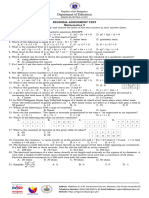 RAT Mathematics Grade 9 One Page