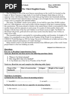 Leaning Tower of Pisa Quiz | PDF