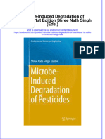 Download textbook Microbe Induced Degradation Of Pesticides 1St Edition Shree Nath Singh Eds ebook all chapter pdf 
