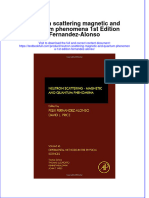 PDF Neutron Scattering Magnetic and Quantum Phenomena 1St Edition Fernandez Alonso Ebook Full Chapter