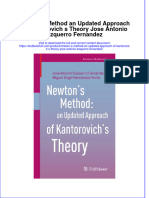 Download textbook Newton S Method An Updated Approach Of Kantorovich S Theory Jose Antonio Ezquerro Fernandez ebook all chapter pdf 