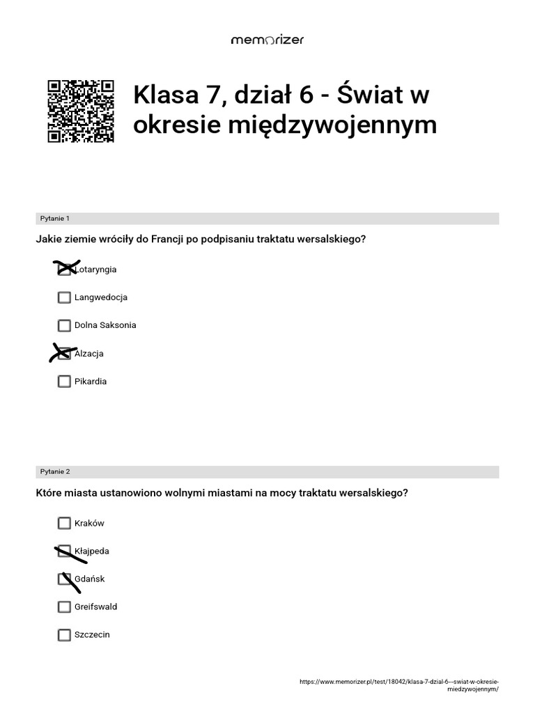 świat W Okresie Międzywojennym Sprawdzian Klasa 7 Odpowiedzi