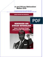 Textbook Nkrumaism and African Nationalism Matteo Grilli Ebook All Chapter PDF