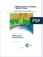 Textbook NMR Based Metabolomics 1St Edition Hector C Keun Ebook All Chapter PDF