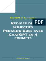 Chatgpt Et Formation: Édiger Des Bjectifs Édagogiques Avec Hat en Prompts