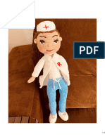 Boneca Enfermeira Amigurumi