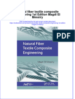 Textbook Natural Fiber Textile Composite Engineering 1St Edition Magdi El Messiry Ebook All Chapter PDF