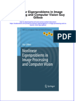 Textbook Nonlinear Eigenproblems in Image Processing and Computer Vision Guy Gilboa Ebook All Chapter PDF