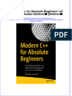 Download full chapter Modern C For Absolute Beginners 1St Edition Slobodan Dmitrovic Dmitrovic pdf docx