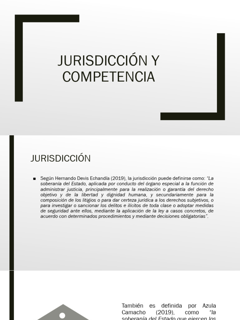 Jurisdicción y Competencia | PDF | Judicaturas | Jurisdicción
