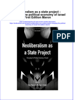 Download textbook Neoliberalism As A State Project Changing The Political Economy Of Israel First Edition Maron ebook all chapter pdf 