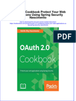Textbook Oauth 2 0 Cookbook Protect Your Web Applications Using Spring Security Nascimento Ebook All Chapter PDF