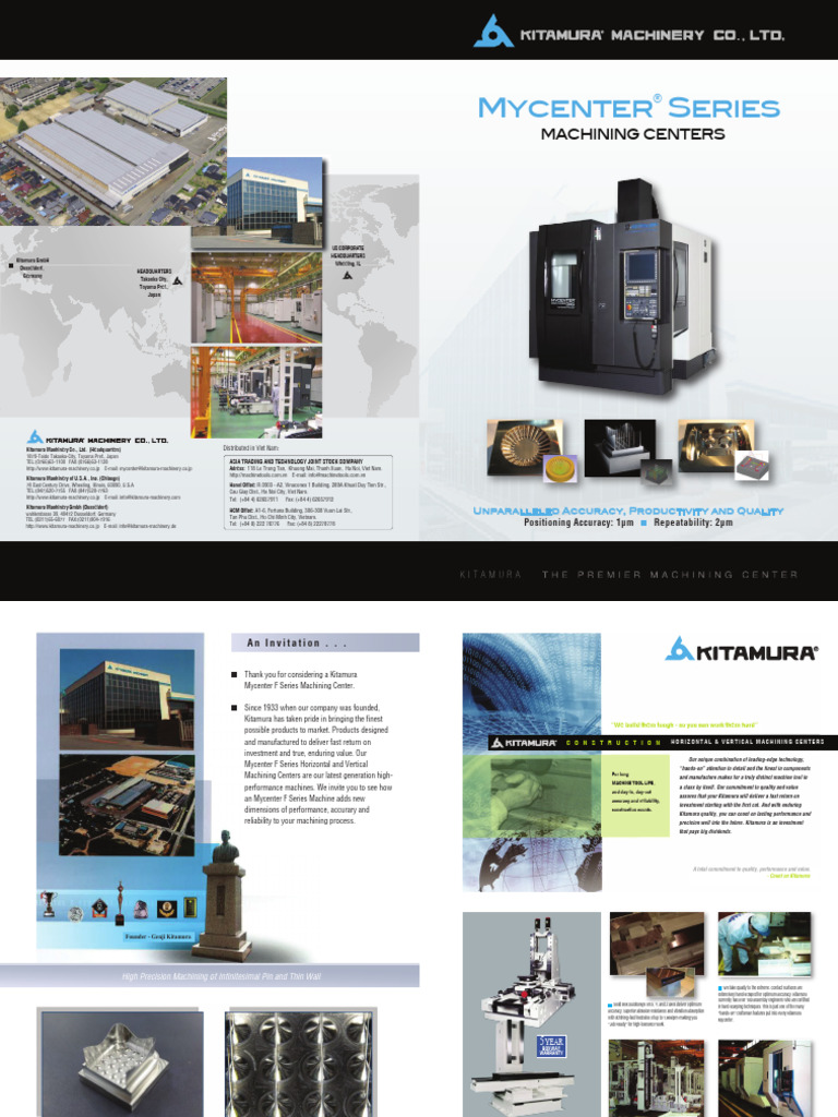 Catalog Máy Phay CNC Kitamura Japan | PDF | Grinding (Abrasive Cutting ...