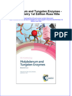 Download textbook Molybdenum And Tungsten Enzymes Biochemistry 1St Edition Russ Hille ebook all chapter pdf 