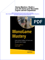 Full Chapter Monogame Mastery Build A Multi Platform 2D Game and Reusable Game Engine Jarred Capellman PDF