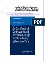Textbook On Combinatorial Optimization and Mechanism Design Problems Arising at Container Ports Sebastian Meiswinkel Ebook All Chapter PDF