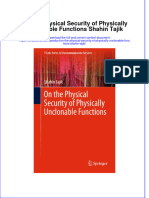 Textbook On The Physical Security of Physically Unclonable Functions Shahin Tajik Ebook All Chapter PDF