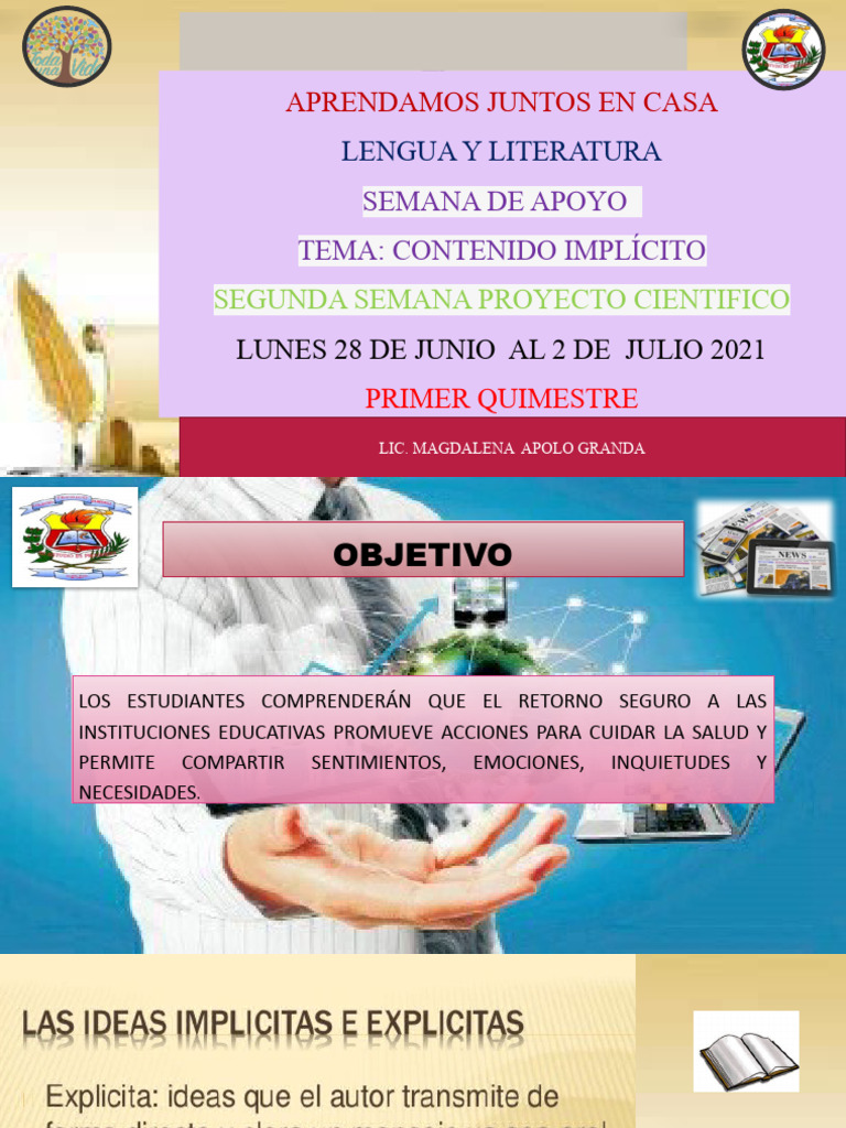 Contenido Implicito Refuerzo | PDF | Enseñando | Aprendizaje