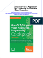 Textbook Opencv 3 Computer Vision Application Programming Cookbook Third Edition Robert Laganiere Ebook All Chapter PDF