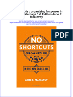 Textbook No Shortcuts Organizing For Power in The New Gilded Age 1St Edition Jane F Mcalevey Ebook All Chapter PDF