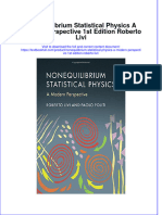 Download textbook Nonequilibrium Statistical Physics A Modern Perspective 1St Edition Roberto Livi ebook all chapter pdf 
