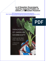 Download textbook Paradoxes Of Hawaiian Sovereignty Land Sex And The Colonial Politics Of State Nationalism J Kehaulani Kauanui ebook all chapter pdf 