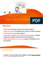 Direct and Indirect Speech REVIEW