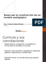 I Bases para La Construccion de Un Modelo Pedagogico