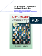 Download pdf Mathematics A Practical Odyssey 8Th Edition David B Johnson ebook full chapter 