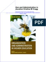 PDF Organization and Administration in Higher Education Kristina M Cragg Ebook Full Chapter