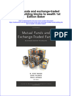 Download textbook Mutual Funds And Exchange Traded Funds Building Blocks To Wealth 1St Edition Baker ebook all chapter pdf 