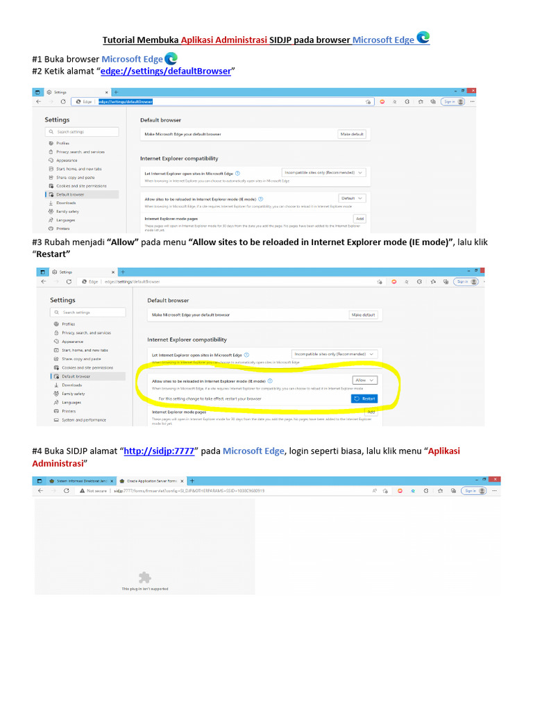 Akses SIDJP di Microsoft Edge | PDF | Bisnis | Komputer