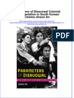 Download textbook Parameters Of Disavowal Colonial Representation In South Korean Cinema Jinsoo An ebook all chapter pdf 