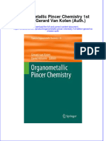 Download textbook Organometallic Pincer Chemistry 1St Edition Gerard Van Koten Auth ebook all chapter pdf 