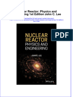 Download pdf Nuclear Reactor Physics And Engineering 1St Edition John C Lee ebook full chapter 