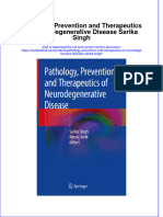 Download textbook Pathology Prevention And Therapeutics Of Neurodegenerative Disease Sarika Singh ebook all chapter pdf 