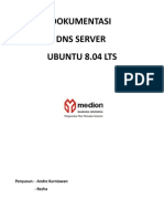 Dokumentasi Dns Server Ubuntu 8.04 LTS: Penyusun: - Andre Kurniawan - Rezha