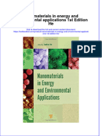 Textbook Nanomaterials in Energy and Environmental Applications 1St Edition He Ebook All Chapter PDF