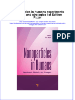 Download textbook Nanoparticles In Humans Experiments Methods And Strategies 1St Edition Ruzer ebook all chapter pdf 