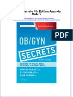 PDF Obgyn Secrets 4Th Edition Amanda Mularz Ebook Full Chapter